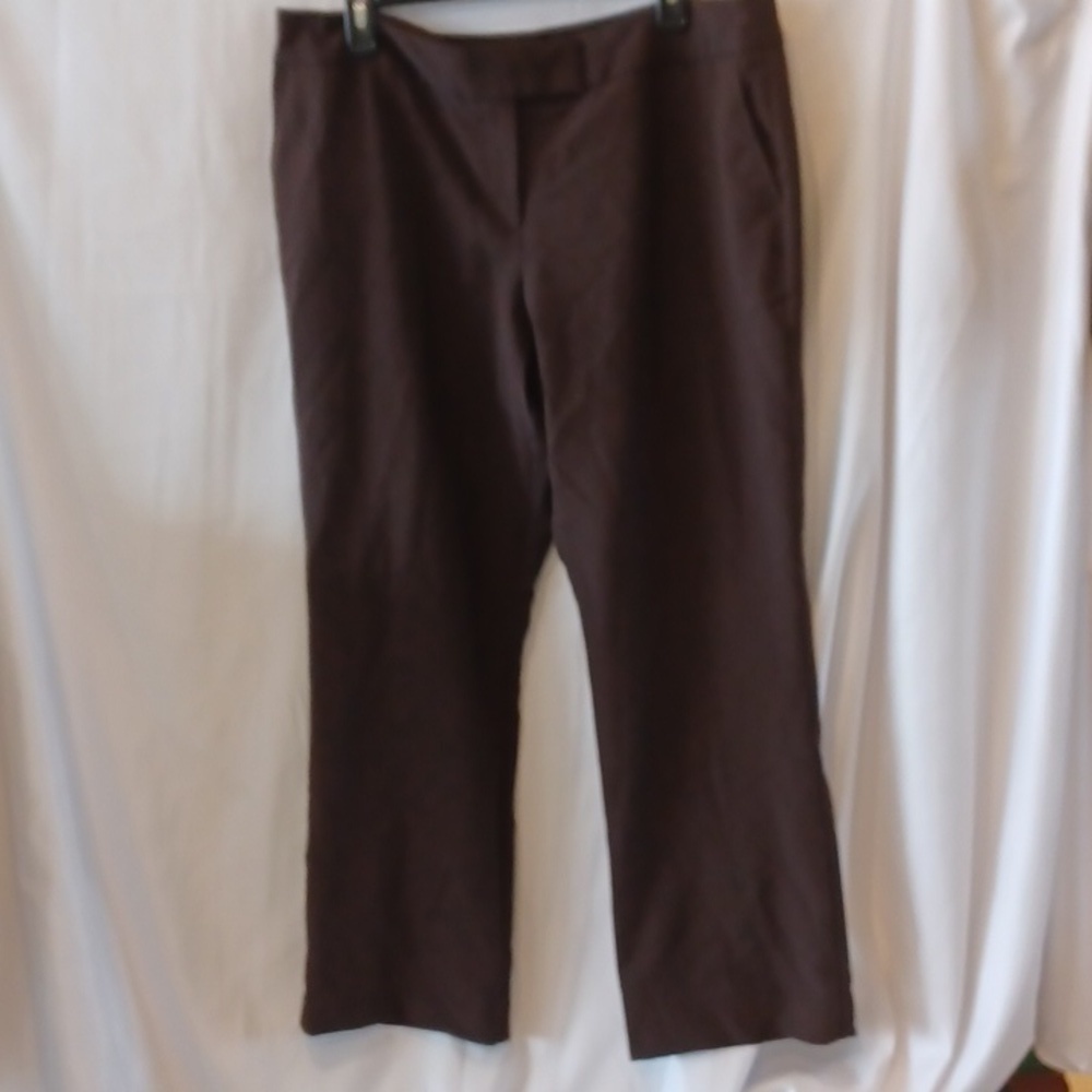 Covington Lynda brown trouser pant size 16 short, waist-38", inseam length 29"